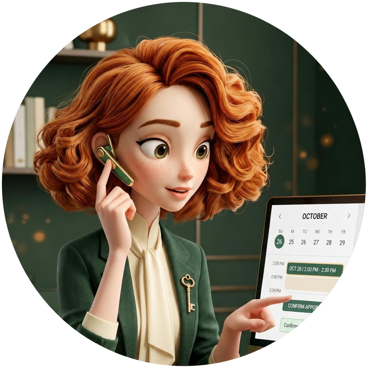 CARA booking an appointment while on a call